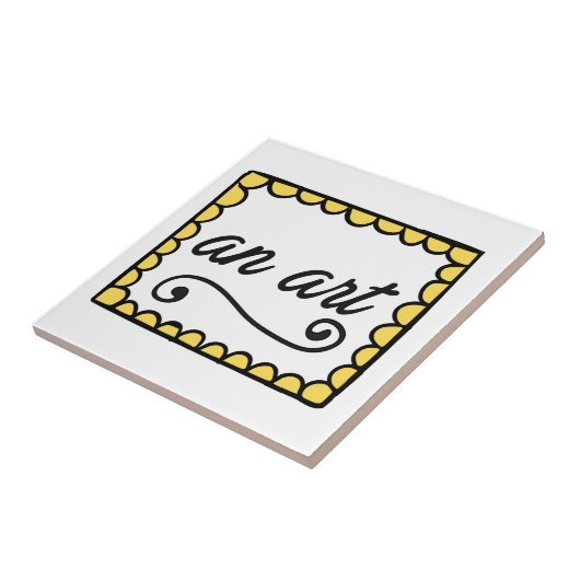 Een Art Tile Tegeltje (Zijkant)