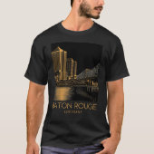 Een Art Travel Print van Baton Rouge 3 T-shirt (Voorkant)