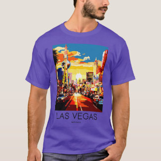 Een Art Travel Print van Las Vegas Nevada US 1 T-shirt