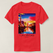 Een Art Travel Print van Las Vegas Nevada US T-shirt (Design voorkant)