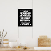 Een artiest is... Poster (Keuken)