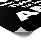 Een artiest is... Poster (Hoek)