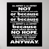 Een artiest is... Poster (Voorkant)