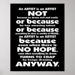 Een artiest is... Poster