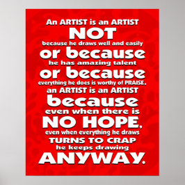 Een artiest is... Poster