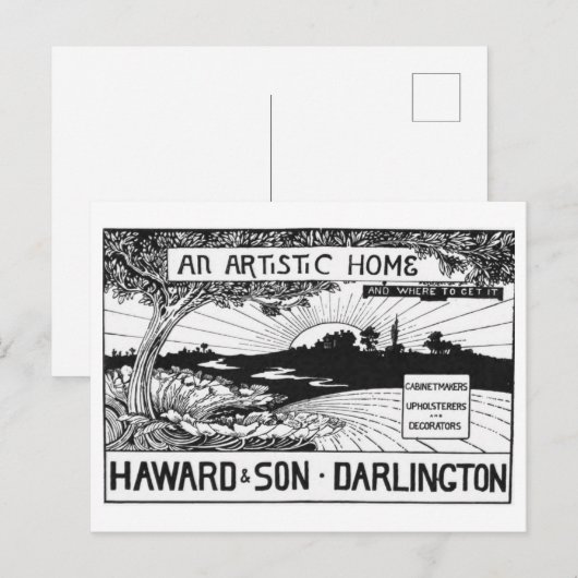 Een artistiek huis -  Adverteren Poster Briefkaart (Voorkant / Achterkant)