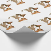 Een artistiek portret van de groene Eyed Calico Ca Cadeaupapier (Hoek)