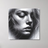 Een artistiek samenspel van licht en donker canvas afdruk (Voorkant)