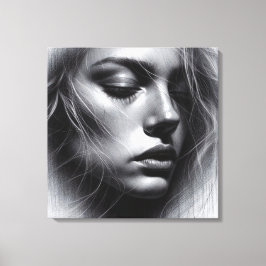 Een artistiek samenspel van licht en donker canvas afdruk