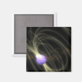 Een artistieke opvatting van de SGR 1806-20 magnet (Voorkant / Achterkant)