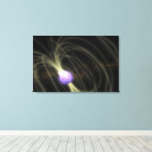 Een artistieke opvatting van de SGR 1806-20 magnet Canvas Afdruk (Insitu (Houten vloer))