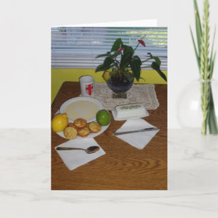 "Een Artist's Breakfast" Verjaardag Kaart