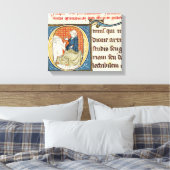 Een arts die een patiënt onderzoekt canvas afdruk (Insitu (Slaapkamer))