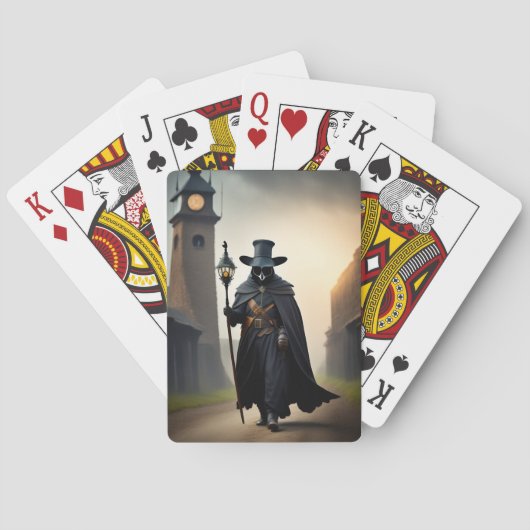 Een arts die in één persoon werkzaam is pokerkaarten (Achterkant)