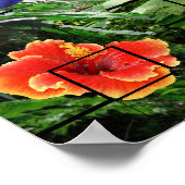 Een Artsy Tropical Rainforest Scene Poster (Hoek)