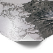 Een asrijke pluim stijgt foto afdruk (Hoek)