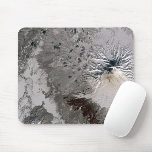 Een asrijke pluim stijgt muismat (Met muis)