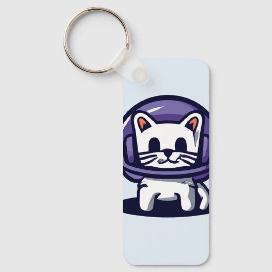 Een Astronaut Cute Cat Sleutelhanger (Voorkant)