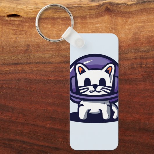 Een Astronaut Cute Cat Sleutelhanger (Voorkant)