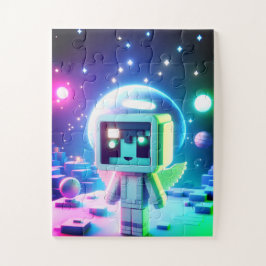 Een astronaut in de ruimte 30 grote stukken op een legpuzzel
