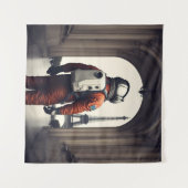 Een astronaut in Parijs Wandkleed (Voorkant (horizontaal))