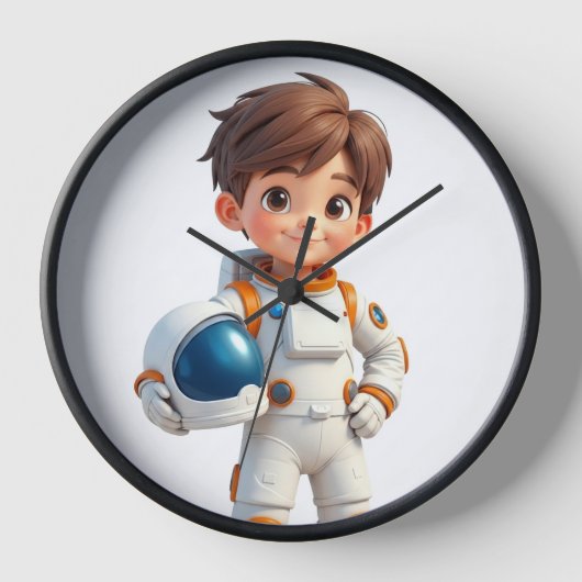 Een astronaut klok voor jongens (Voorkant)
