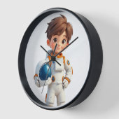 Een astronaut klok voor jongens (Hoek)