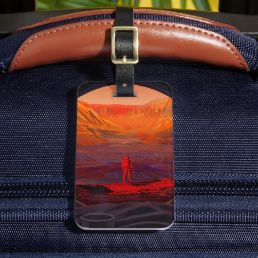 Een astronaut op Mars Bagagelabel (Voorkant Insitu 2)