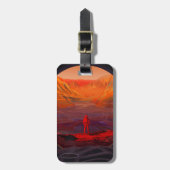 Een astronaut op Mars Bagagelabel (Voorkant verticaal)