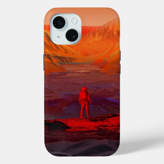 Een astronaut op Mars Case-Mate iPhone Case (Achterkant)