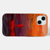 Een astronaut op Mars Case-Mate iPhone Case (Achterkant (horizontaal))