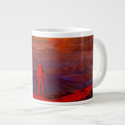 Een astronaut op Mars Grote Koffiekop (Voorkant rechts)