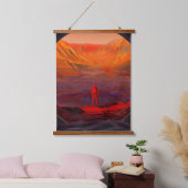 Een astronaut op Mars Hangend Wandkleed (Slaapkamer)