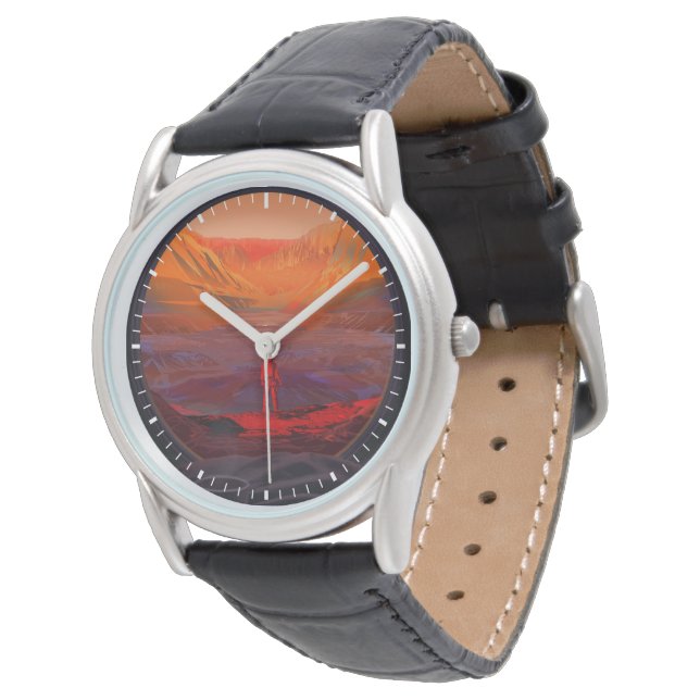 Een astronaut op Mars Horloge (Gekanteld)