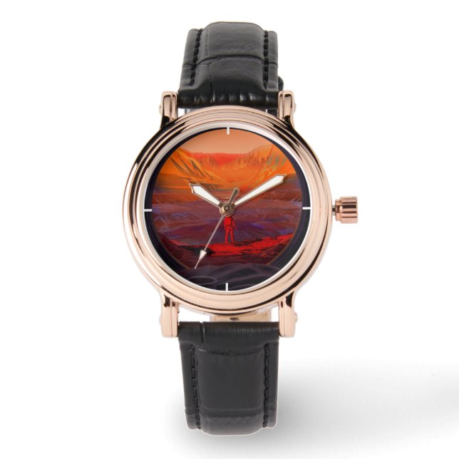 Een astronaut op Mars Horloge (Voorkant)