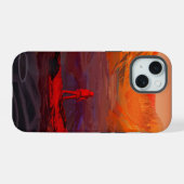 Een astronaut op Mars iPhone 15 Case (Achterkant horizontaal)