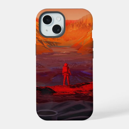 Een astronaut op Mars iPhone 15 Case (Achterkant)