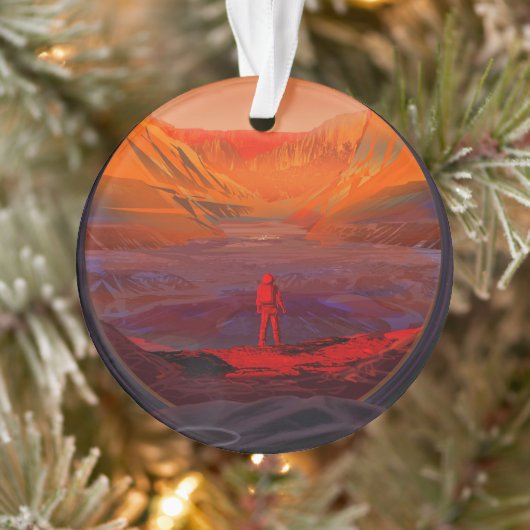 Een astronaut op Mars Ornament (Boom)