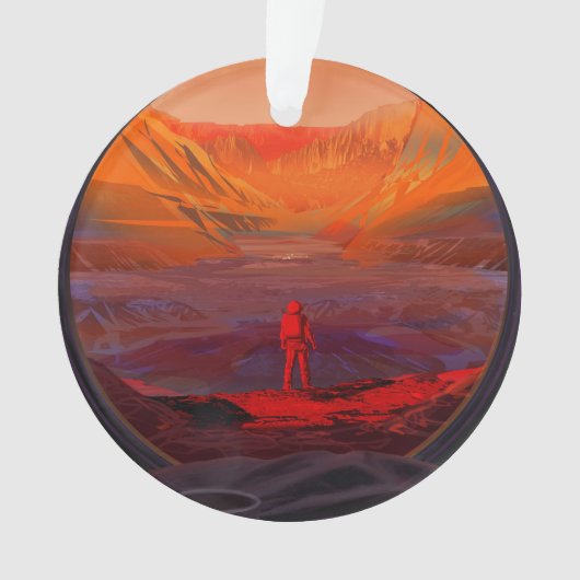 Een astronaut op Mars Ornament (voorkant)