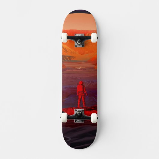 Een astronaut op Mars Persoonlijk Skateboard (Voorkant)