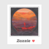 Een astronaut op Mars Sticker (Vel)