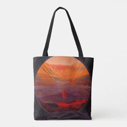 Een astronaut op Mars Tote Bag (Achterkant)