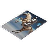 Een Astronaut Riding a Horse in Space Notitieboek (Linkerzijde)
