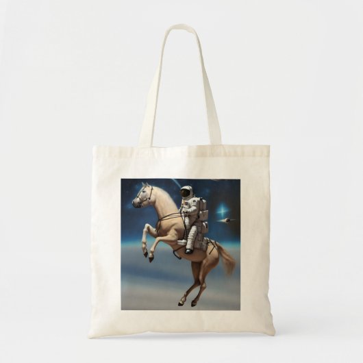 Een Astronaut Riding a Horse in Space Tote Bag (Voorkant)