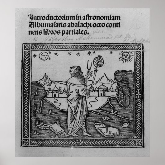 Een astronomiser die begint te zingen poster (Voorkant)