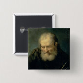 Een astronoom vierkante button 5,1 cm (Voorkant /achterkant)