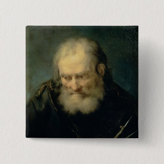 Een astronoom vierkante button 5,1 cm (Voorkant)