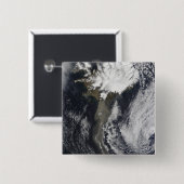 Een aswolk vierkante button 5,1 cm (Voorkant /achterkant)