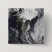 Een aswolk vierkante button 5,1 cm (Voorkant)