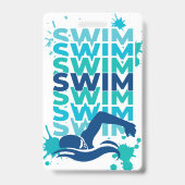 Een Athlete's Prayer Swim Bag Label Badge (Achterkant)